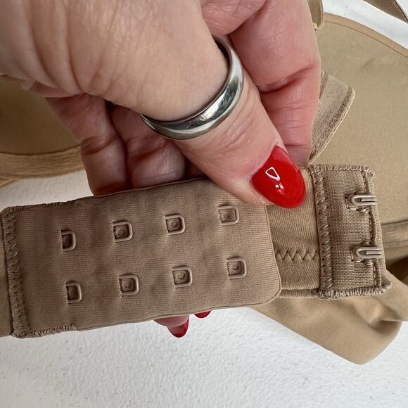 Soma 32A Bra Embraceable Tailored Push Up Underwired Adjustable Straps Beige Tan - Picture 9 of 14